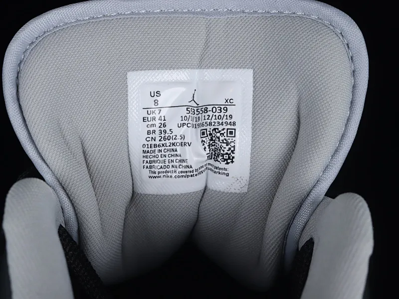 All categories Air Jordan Jordan series basketball shoes Air Jordan 1 Low G version pure original Air Jordan 1 Low "Shadow" AJ1 Joe 1 cool gray low-top cultural leisure sports sneakers 553558-039